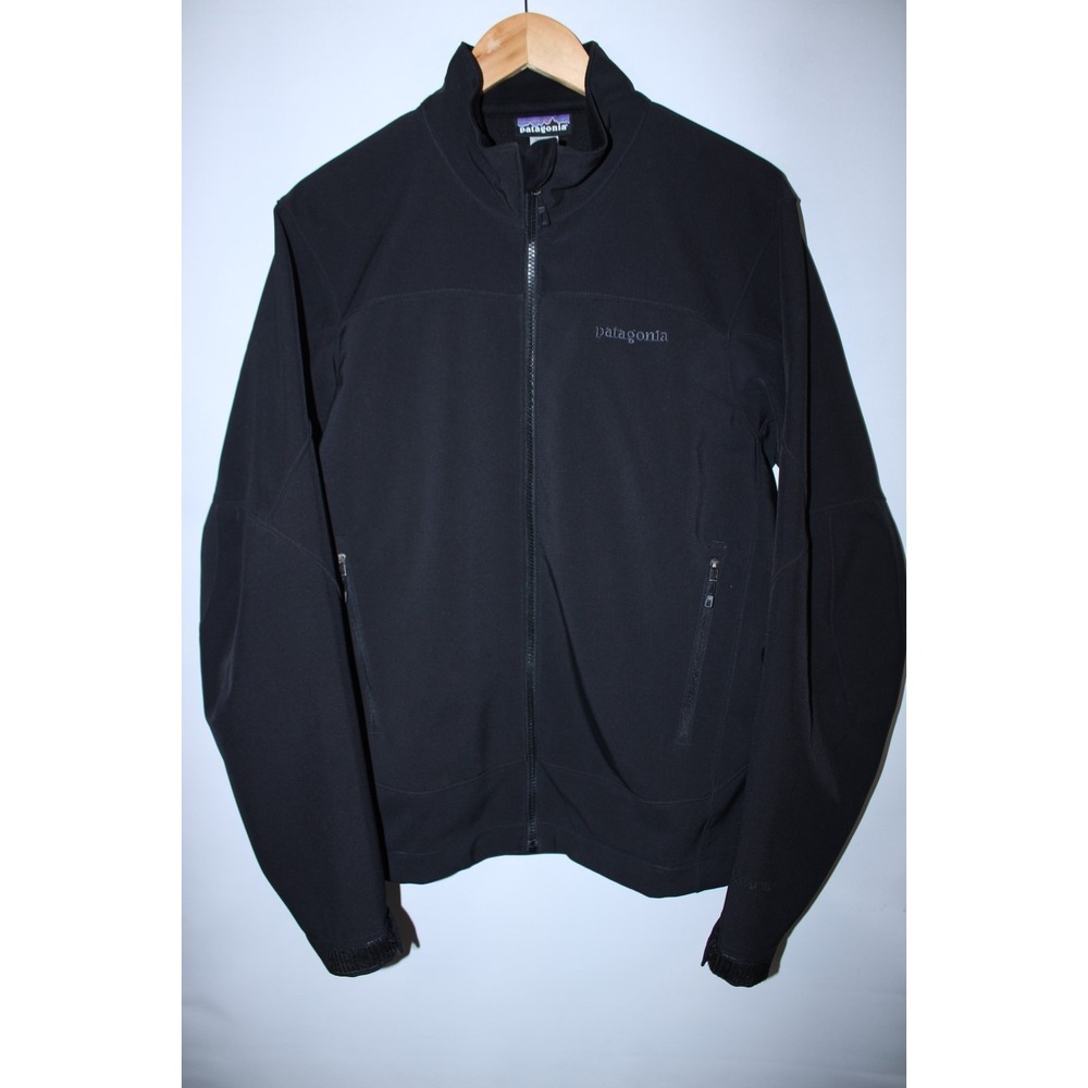 Patagonia Men's Medium Black Full Zip Soft Shell Adze Jacket